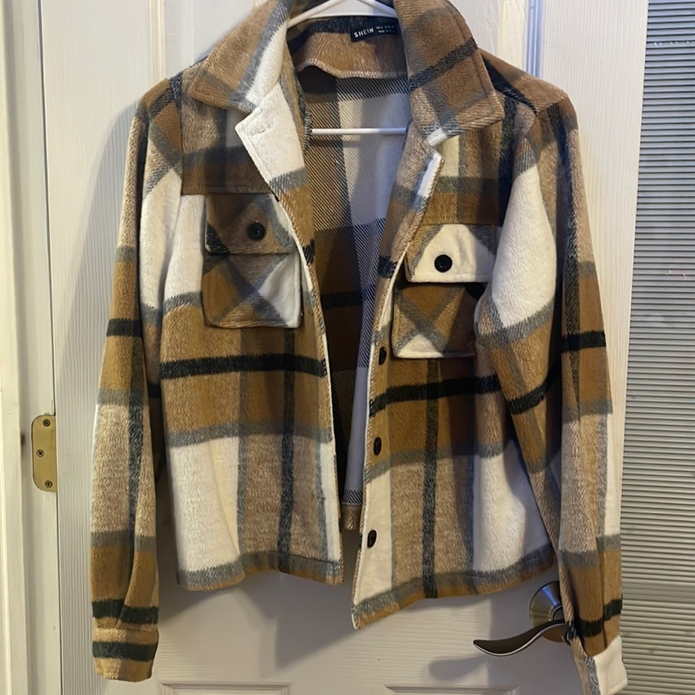 Warm plaid jacket
